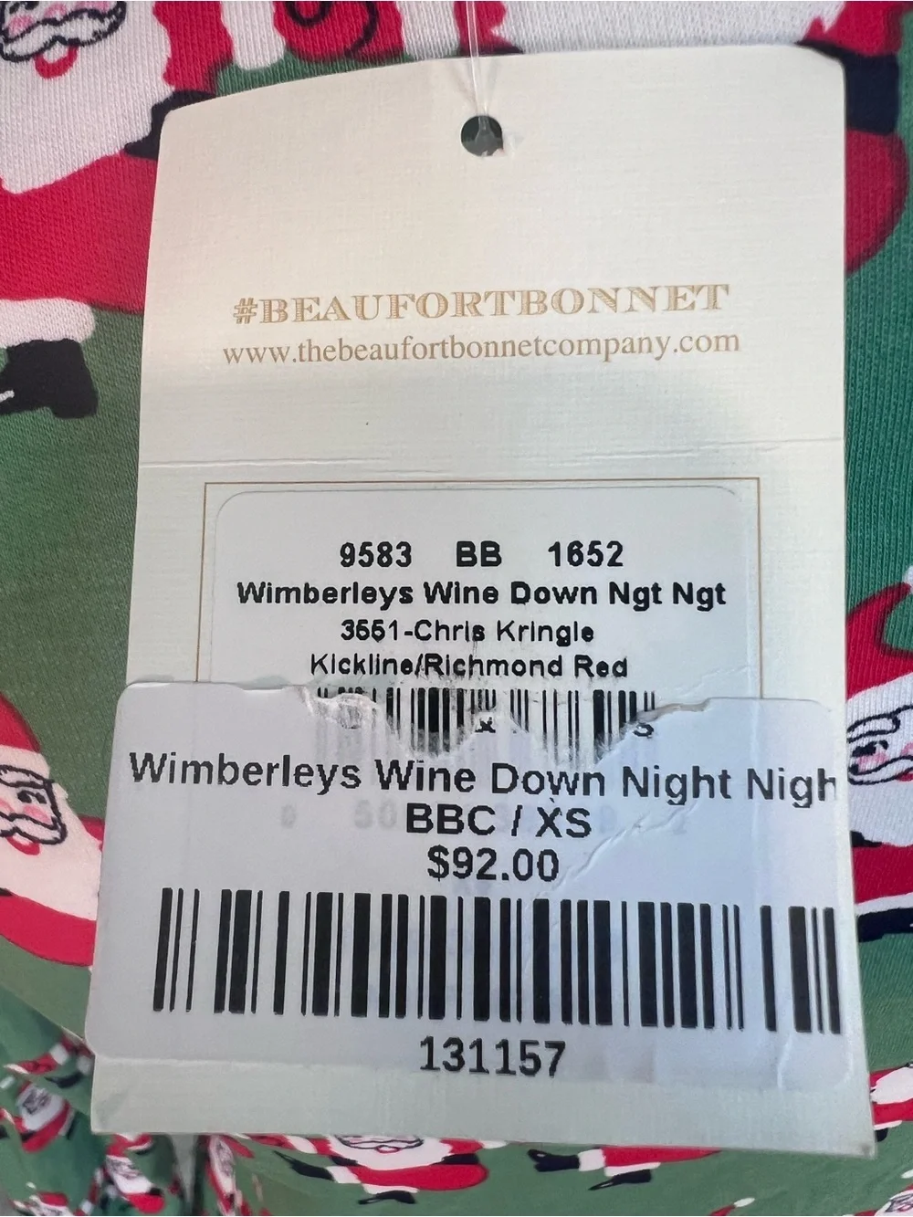 NWT size XS Woman’s Wimberly Wine down night night pajamas #2